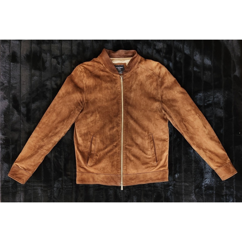 Grand Frank Marloes Suede Bomber Jacket Size Small